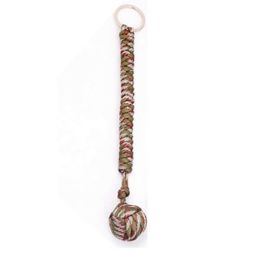 Paracord Keychain Military Steel Ball Survivaltective Outdoor Camping Heiss SAA